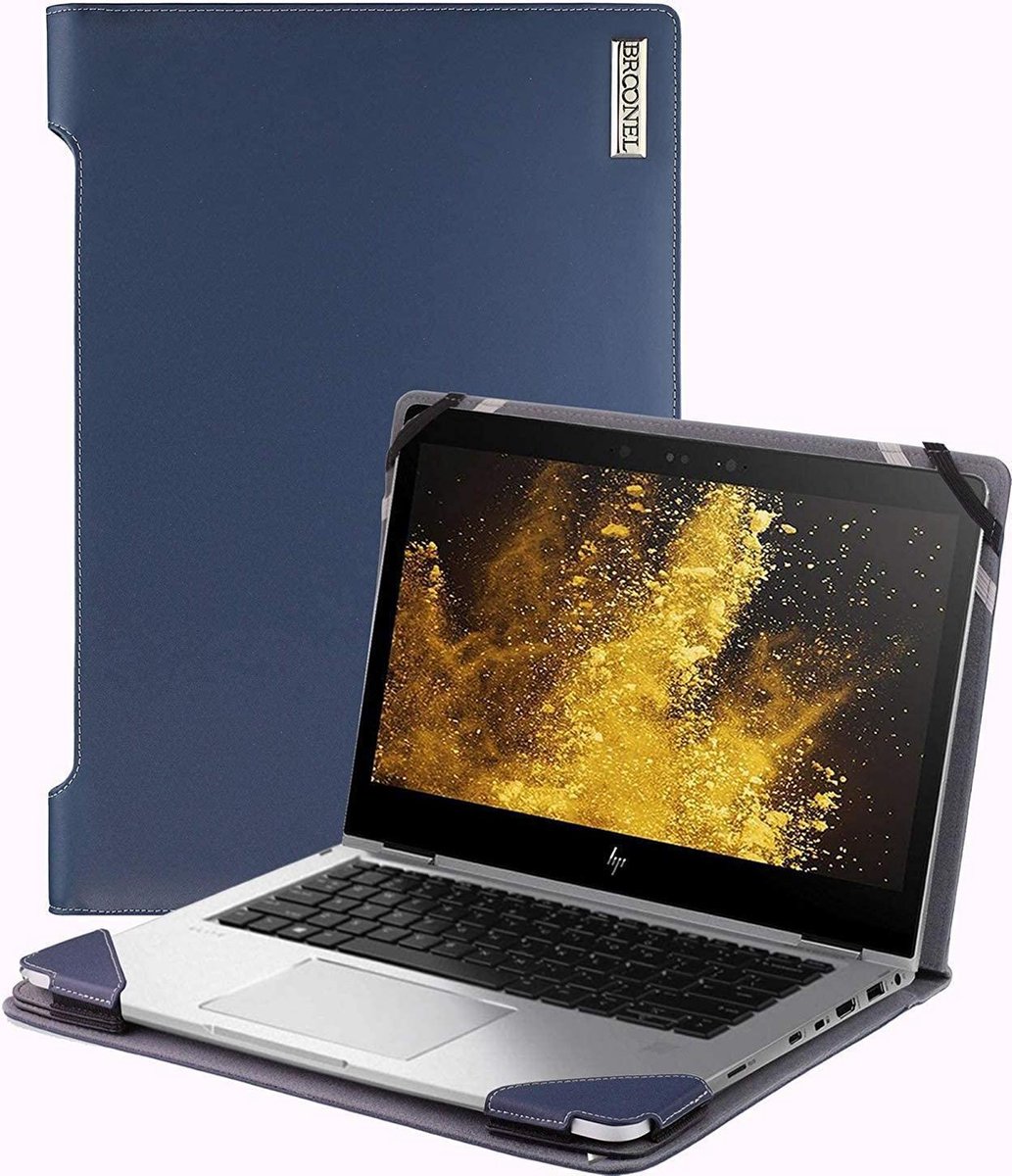 Broonel Profile Series - Blauw luxe laptoptas - laptophoes voor de ASUS 13.3 inch UX360 Zenbook Flip 360 Degrees Touchscreen Notebook