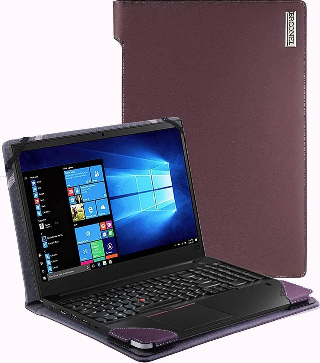 Broonel Profile Series - Paars luxe laptoptas - laptophoes voor de ACER Aspire E15 E5-573 15.6