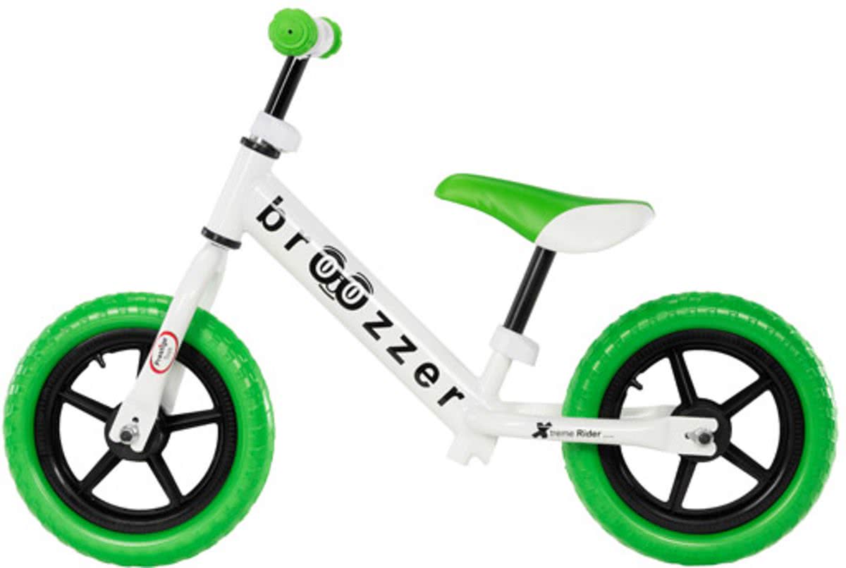 Broozzer Extreme Rider metalen loopfiets 12 inch Groen