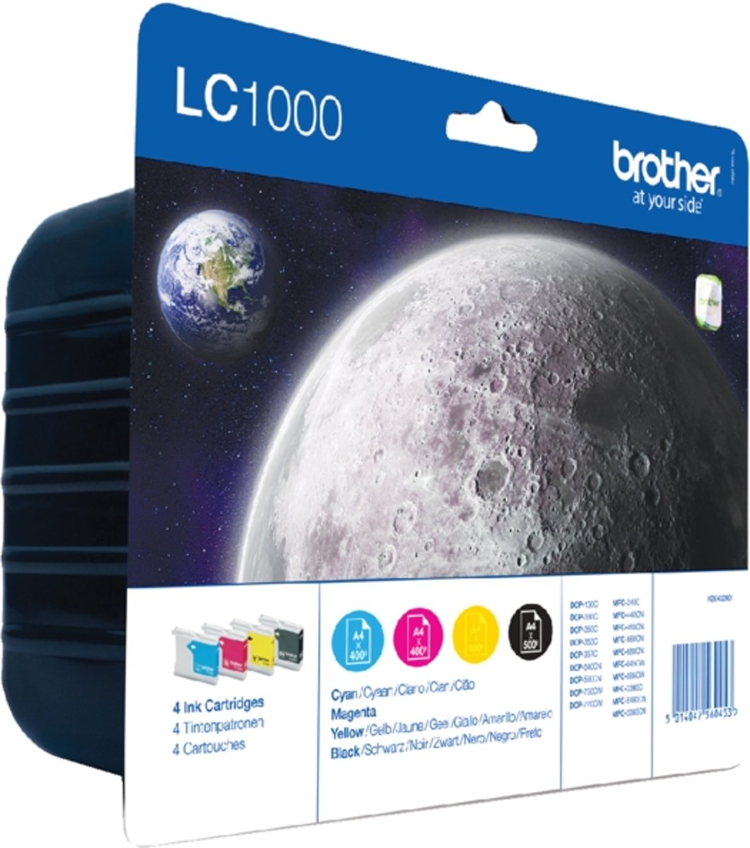 Brother LC-1000 - Inktcartridges Zwart / Cyaan / Magenta / Geel