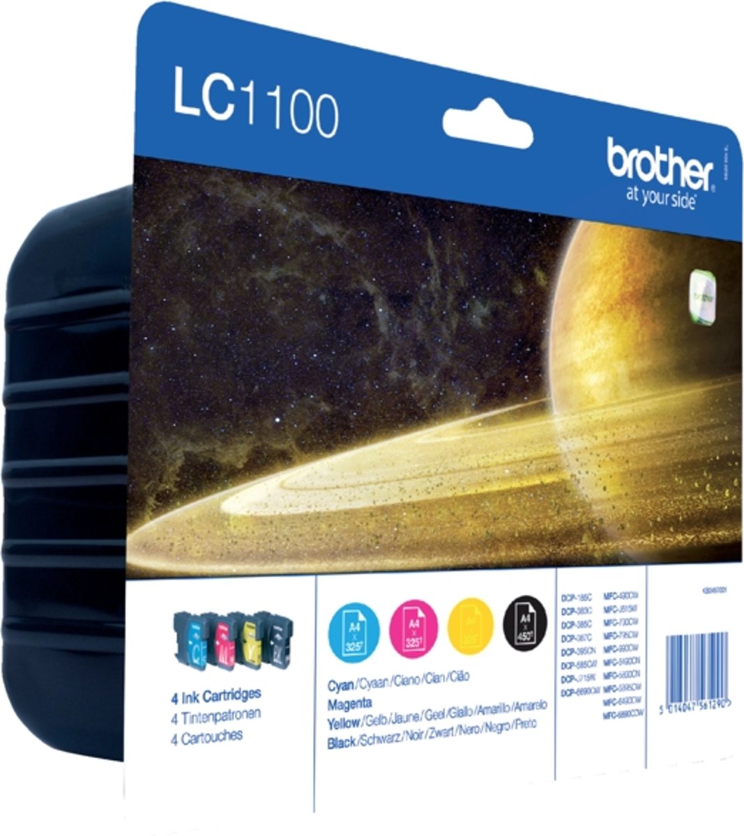 Brother LC-1100 - Inktcartridges Zwart / Cyaan / Magenta / Geel