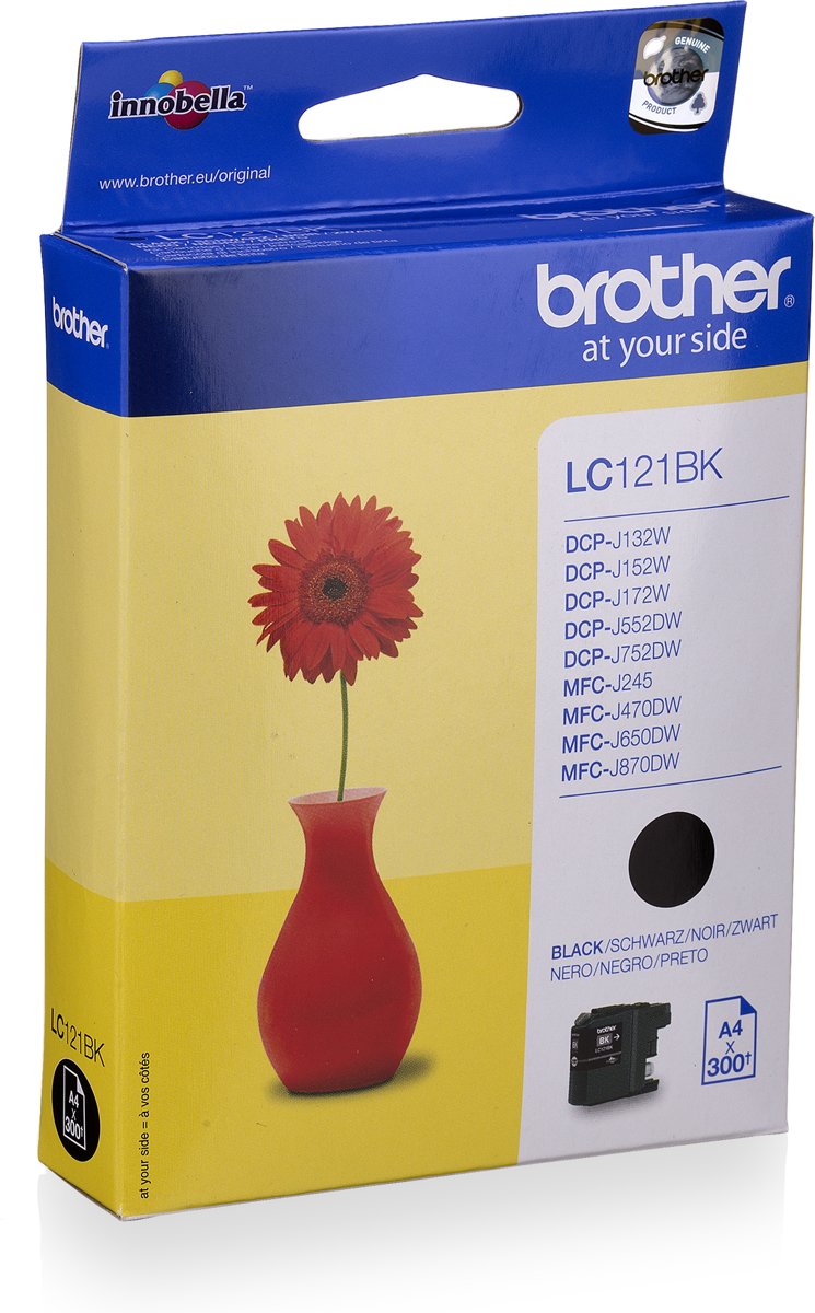 Brother LC-121BK - Inktcartridge / Zwart