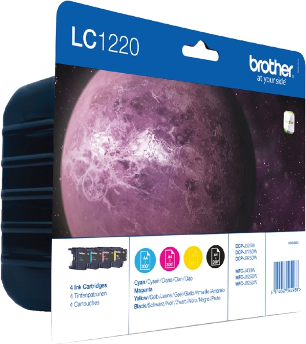 Brother LC-1220 - Inktcartridges Zwart / Cyaan / Magenta / Geel