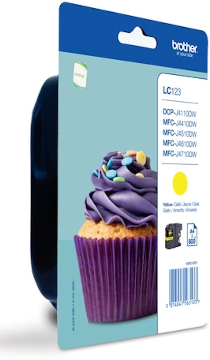 Brother LC-123YBP- Inktcartridge / Geel