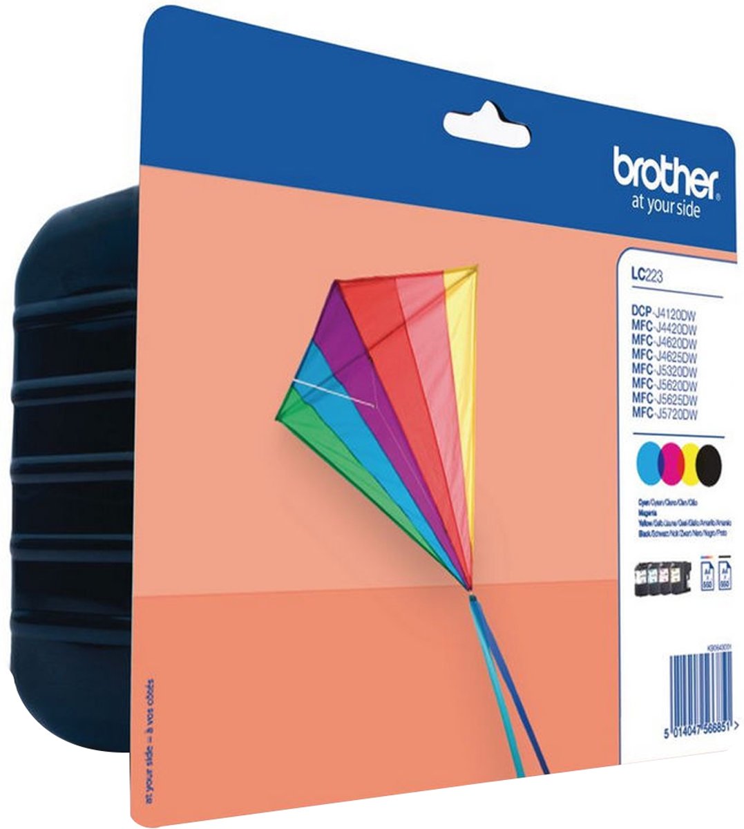 Brother LC-223 - Inktcartridge / Zwart / Geel / Magenta / Cyaan