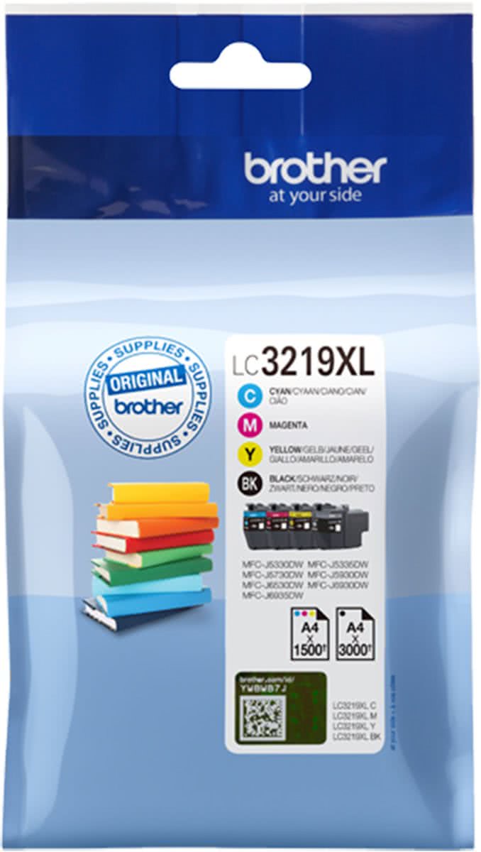   LC-3219XLVAL 3000paginas 1500paginas Zwart, Cyaan, Magenta, Geel inktcartridge