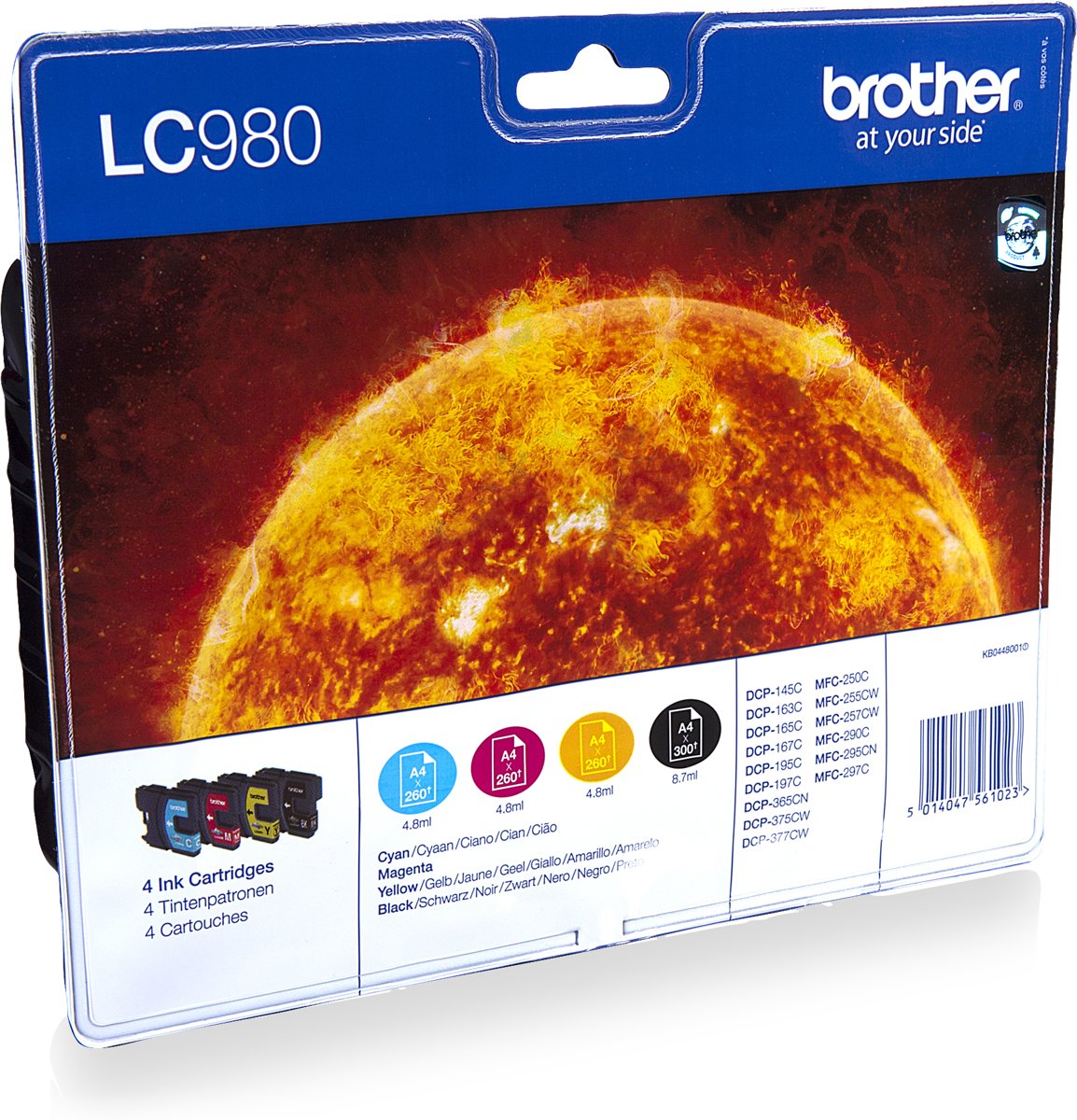 Brother LC-980VALBP - Inktcartridges / Zwart / Cyaan / Magenta / Geel