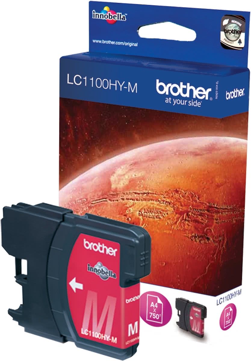 Brother LC1100HY-M - Inktcartridge / Magenta / Hoge Capaciteit