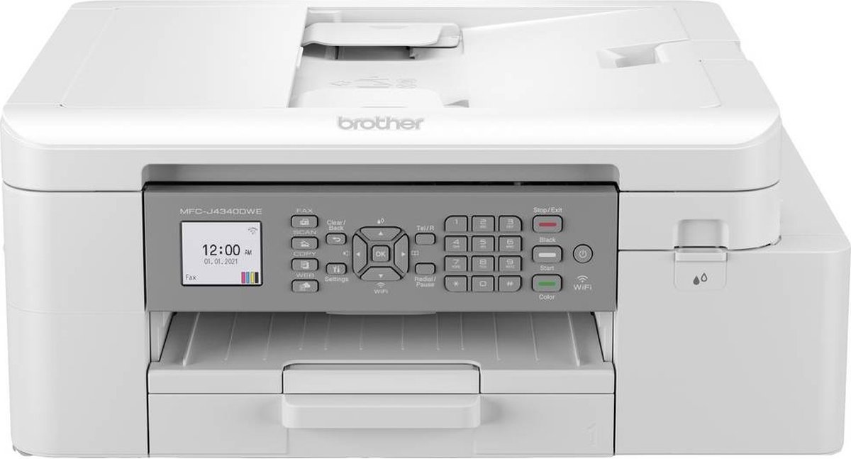 Brother MFCJ4340DWE Multifunctionele inkjetprinter (kleur) A4 Printen, scannen, kopiëren, faxen ADF, Duplex, USB, WiFi