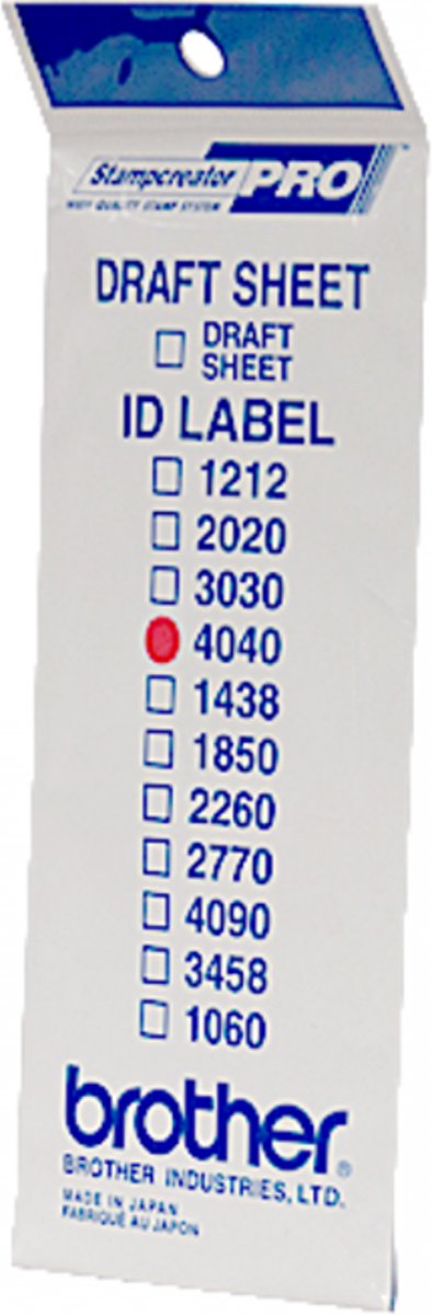 Brother SC-2000 STAMP ID LABEL (40 X 40 MM)