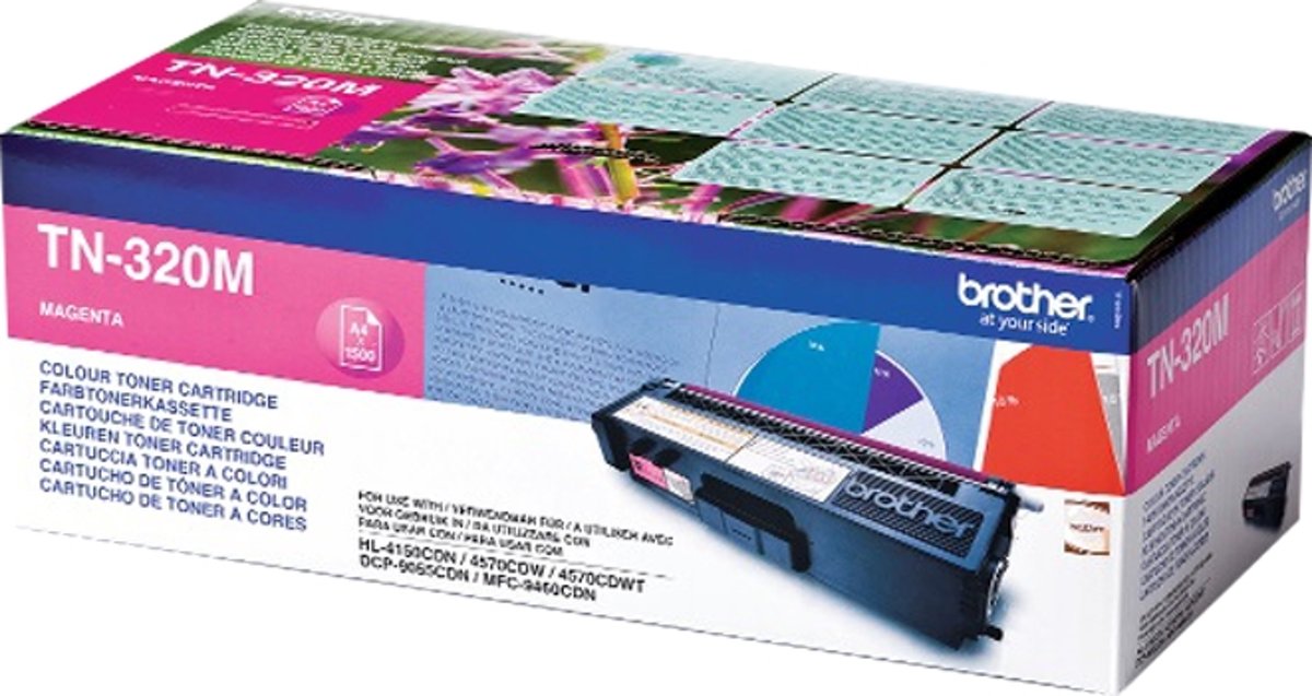 Brother TN-320M Laser cartridge 1500paginas Magenta toners & lasercartridge