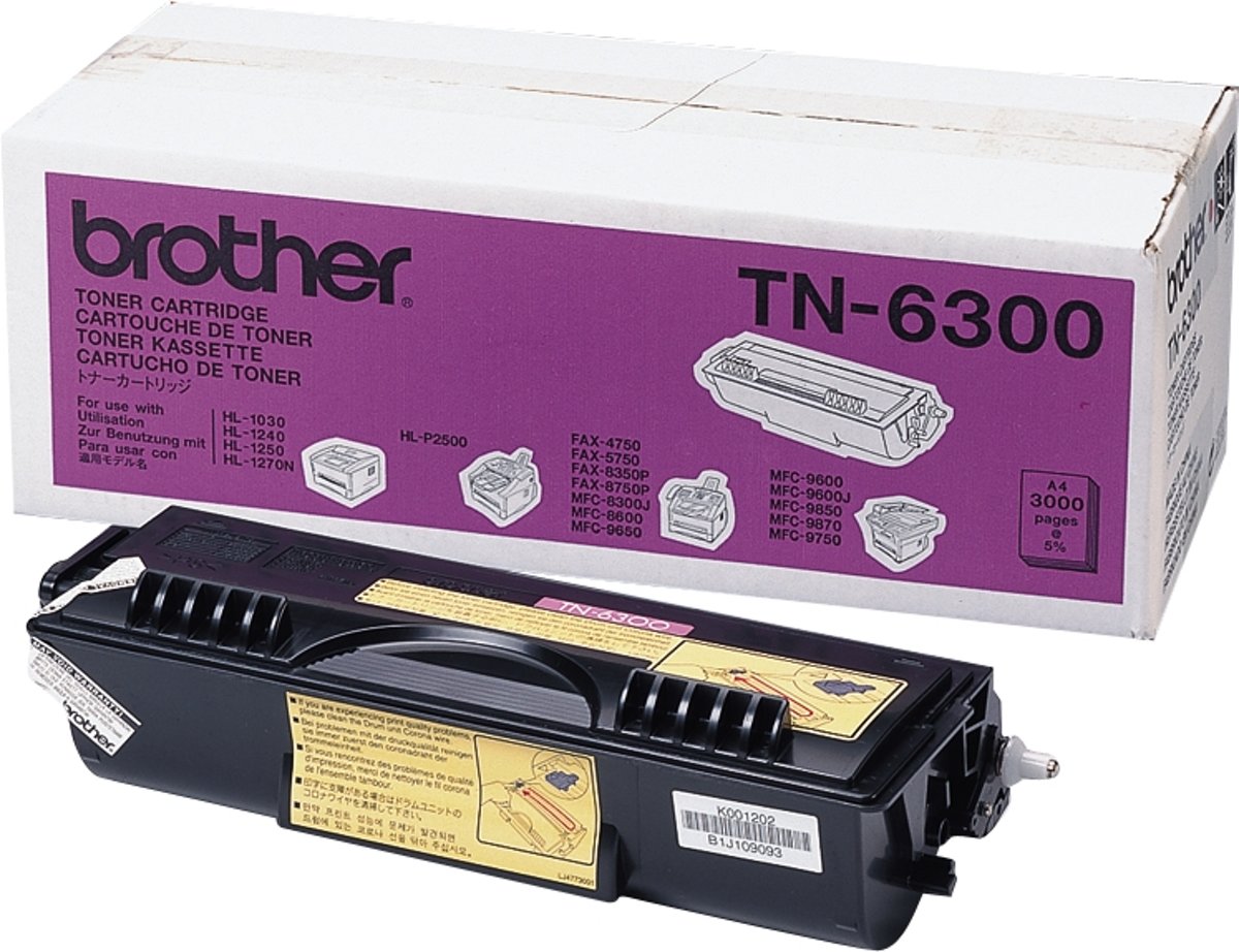 Brother TN-6300 - Tonercartridge / Zwart