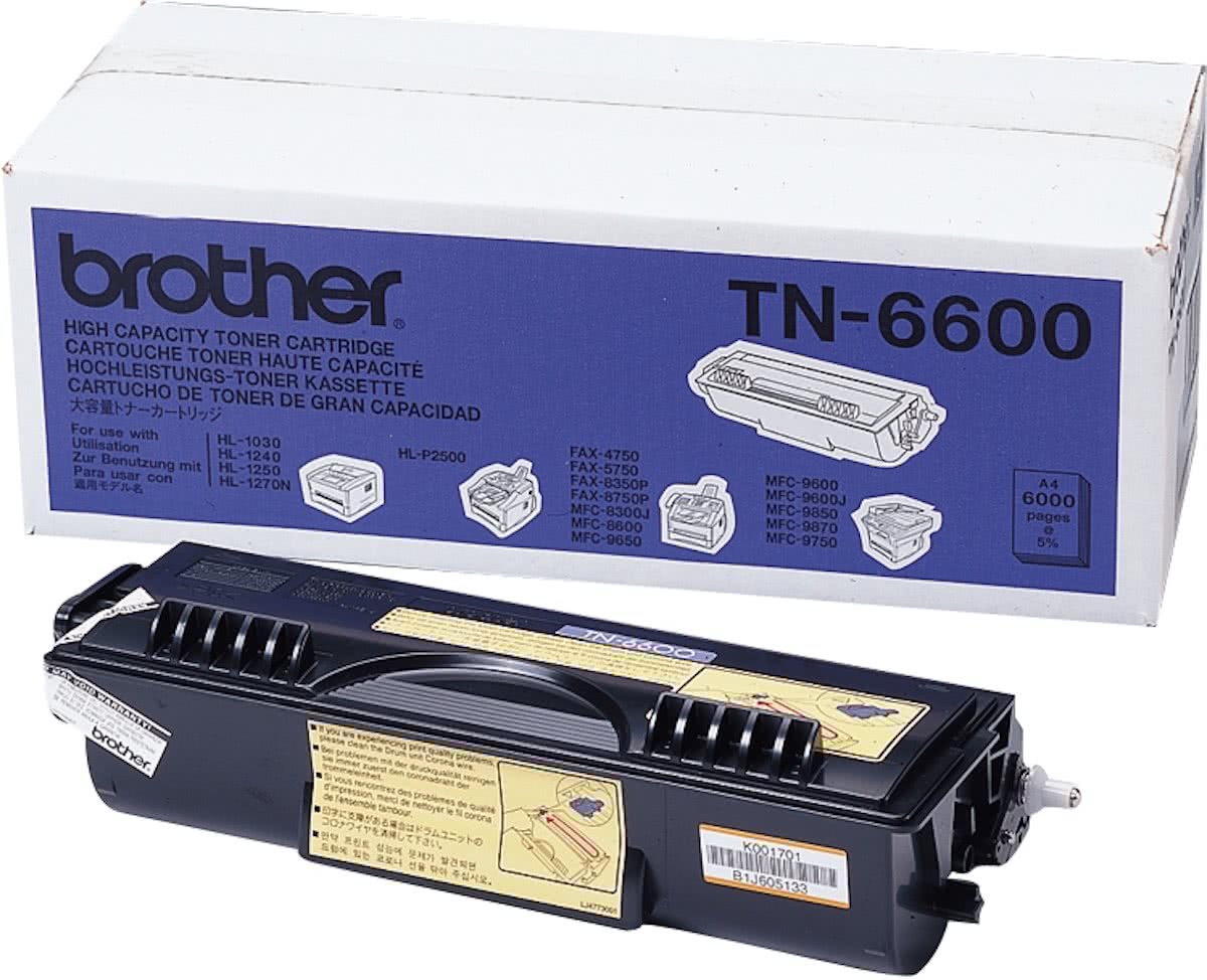   TN-6600 - Tonercartridge / Zwart