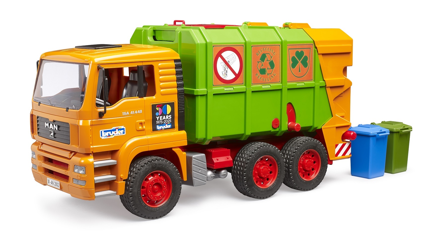   MAN TGA garbage truck orange