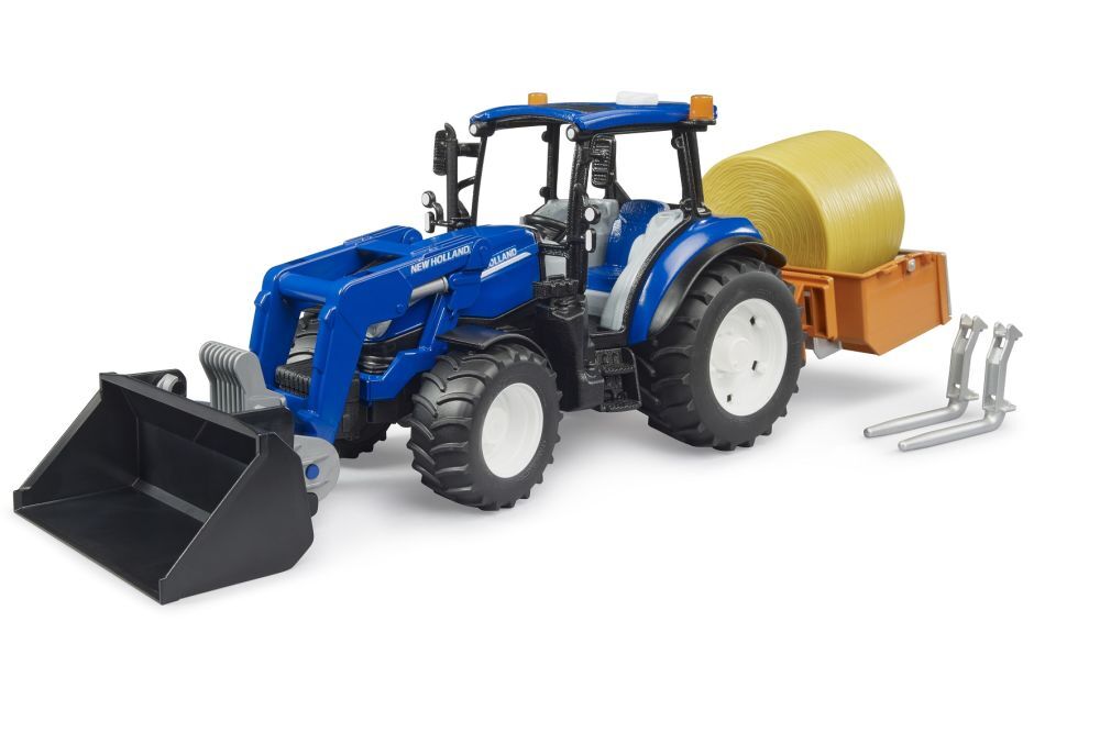   New Holland T5.120 met voorlader en laadbak