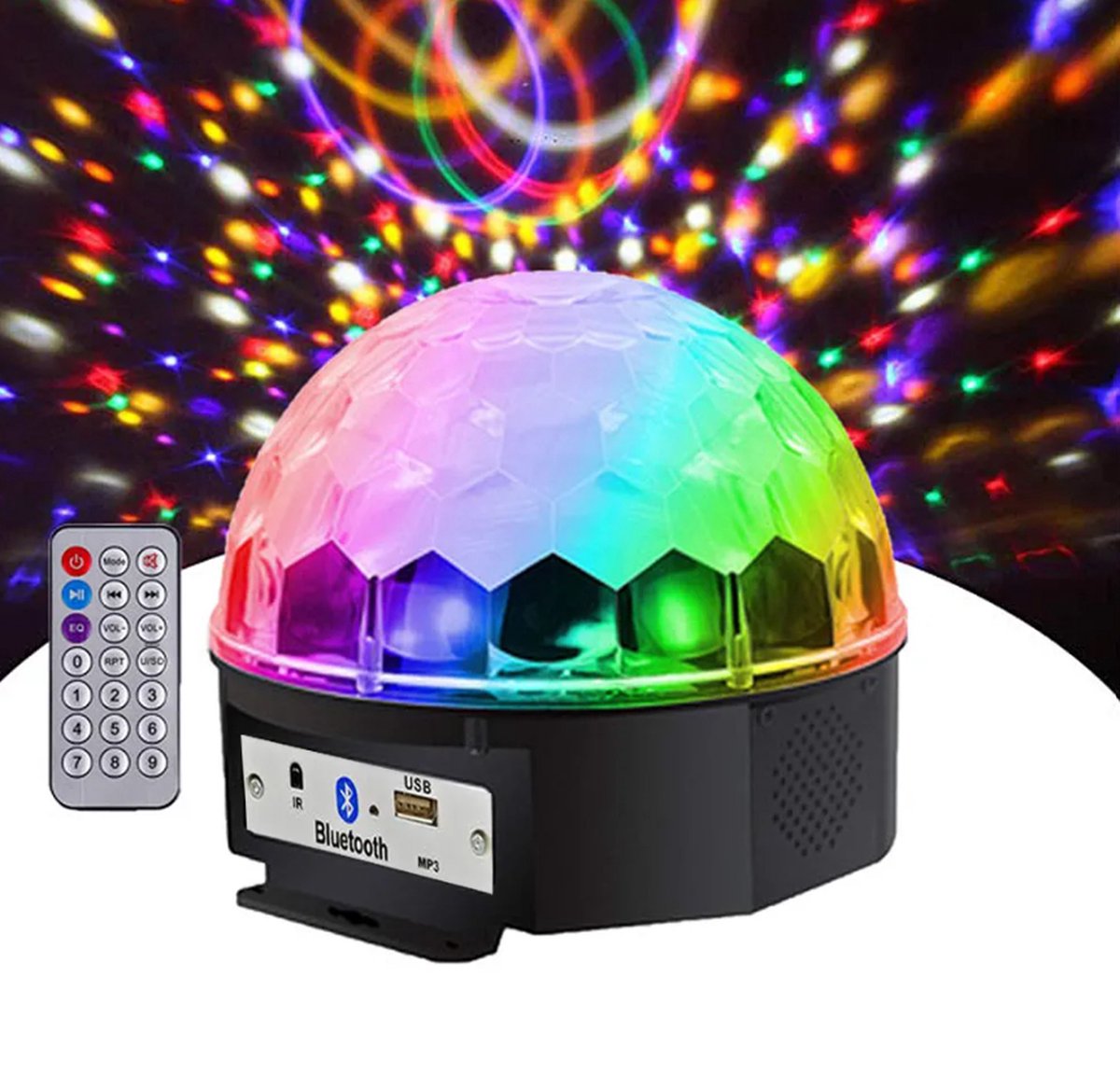 Discobal met Bluetooth en Mp3-speler – Inclusief Afstandsbediening