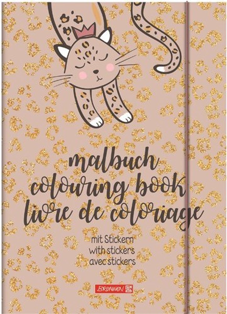 Kleurboek Sweet Wild Cat met stickers