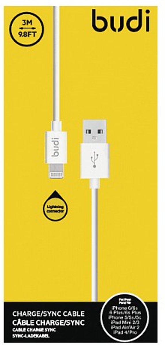 Apple Iphone Lightning kabel 1M wit