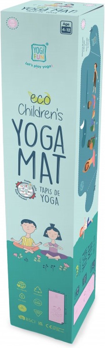 BUKI eco kinder yogamat 61 x 150 cm - Paars