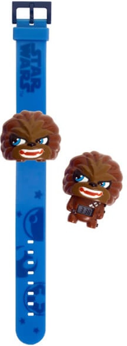 Bulbbotz Horloge Star Wars Chewbacca 22,5 Cm Bruin/blauw