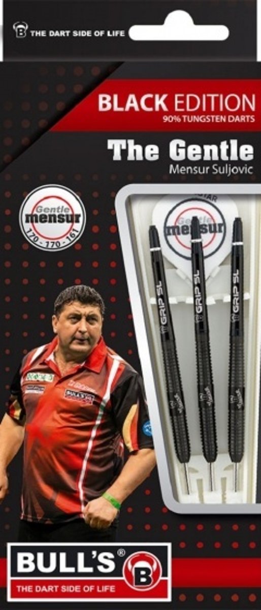 Bull´s Dartpijlen Champions Suljovic Steeltip Tungsten Zwart 25 G