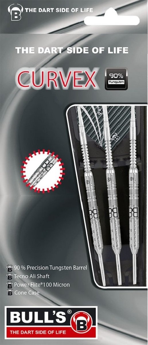 Bull´s Dartpijlen Curvex C2 Steeltip 90% Tungsten 24 Gram