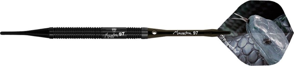 Bull´s Mamba M1 Soft Dartpijlen 20 Gram 49,1 Mm Zwart