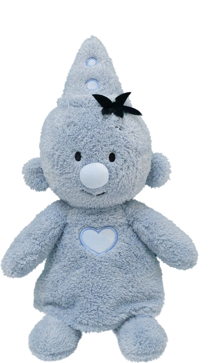   - Knuffel - Fluffy pluche 35 cm blauw