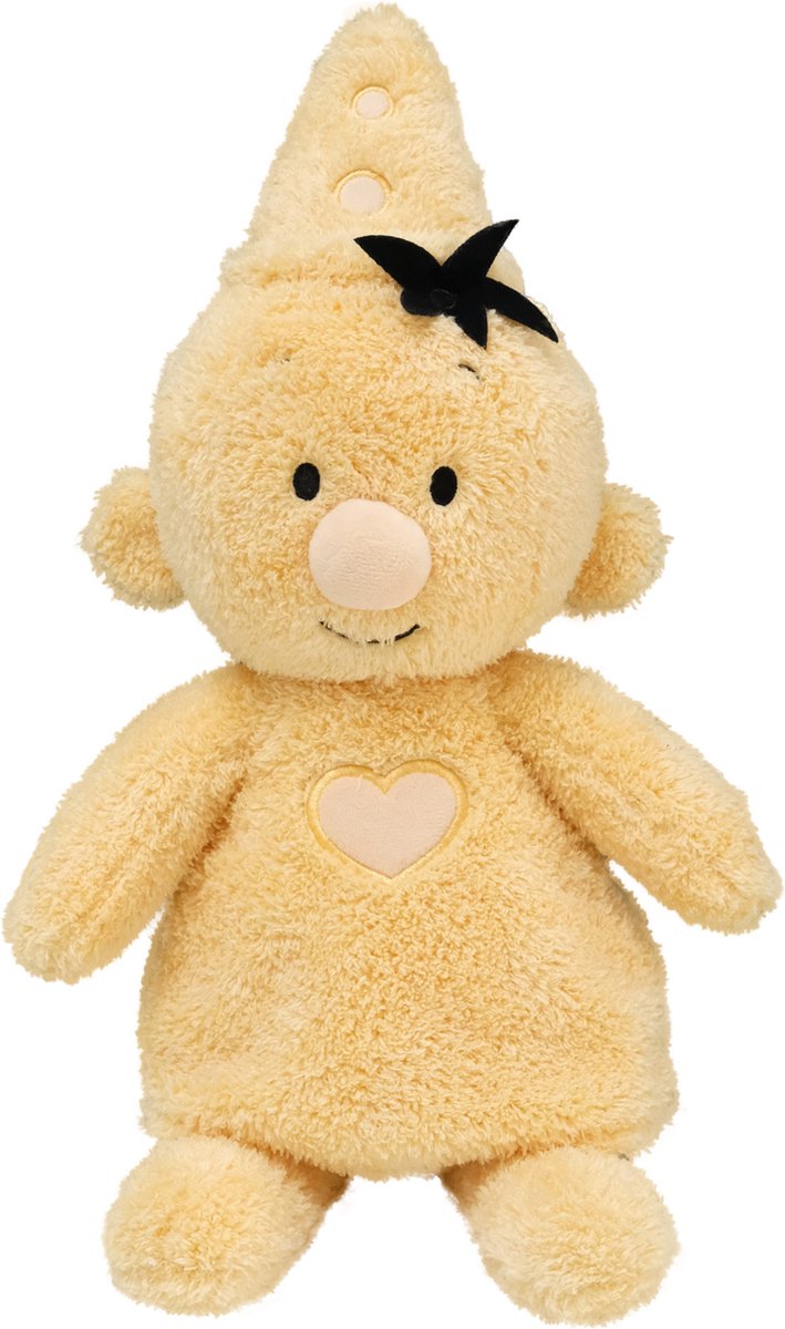   - Knuffel - Fluffy pluche 35 cm geel