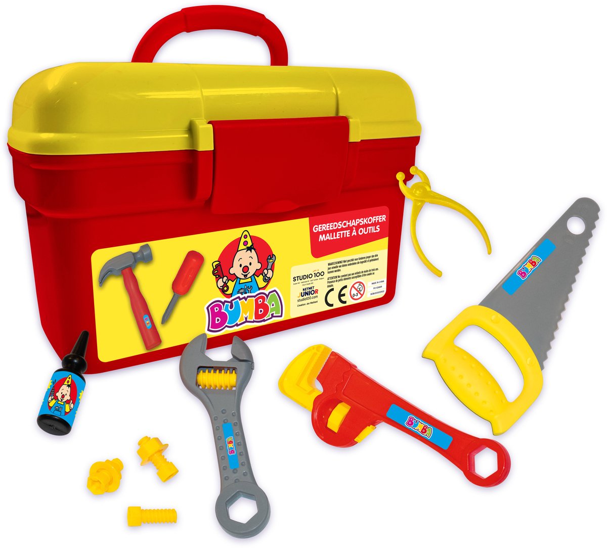   - Speelgoedgereedschapskoffer - Gereedschapskoffer met tools - 25 delig