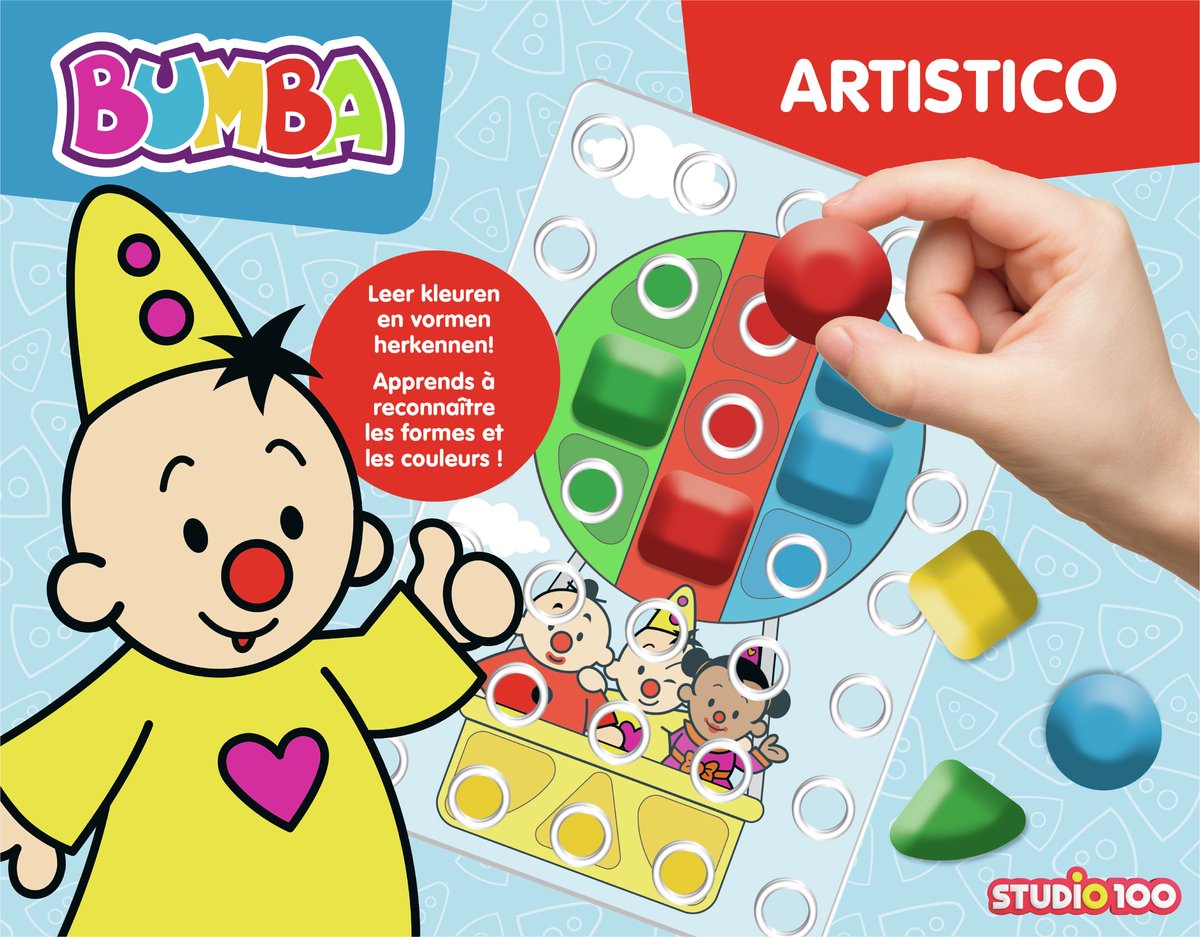 Bumba Educatief Spel - Artistico - Colorino - Leer spelenderwijs kleuren en vormen herkennen