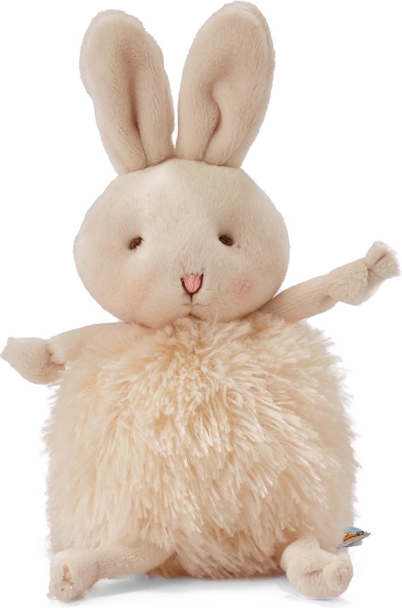 Bunnies By The Bay Roly Poly knuffel konijn 13 cm creme