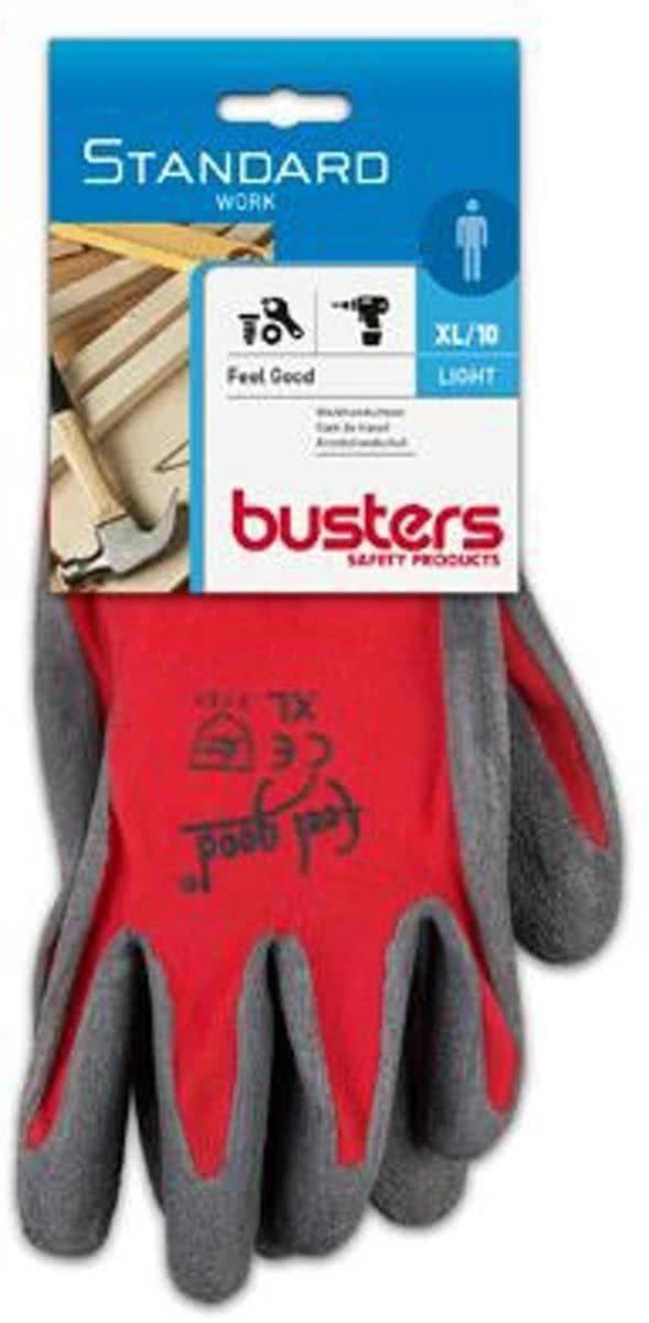 Busters handschoenen Feel good nylon/latex M10