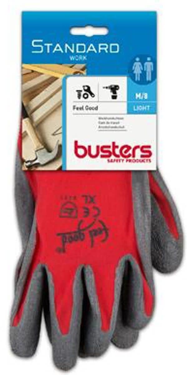 Busters handschoenen Feel good nylon/latex M8