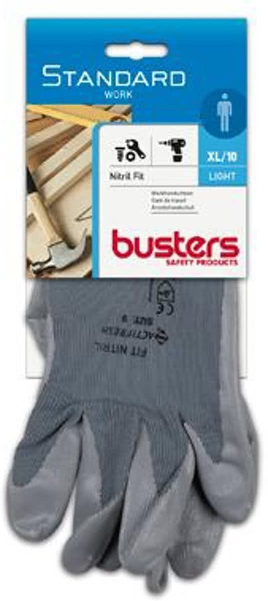 Busters handschoenen Nitril fit nylon/nitril M10