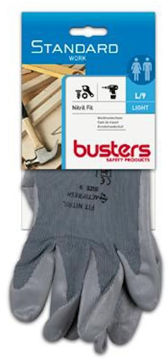 Busters handschoenen Nitril fit nylon/nitril M9