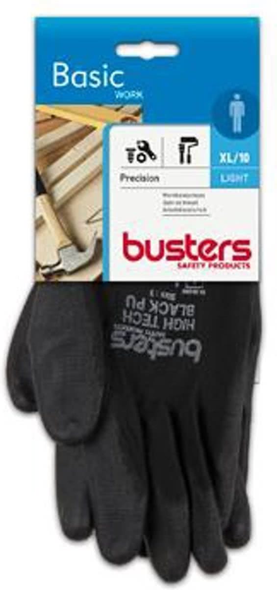 Busters handschoenen Precision nylon/PU zwart M10