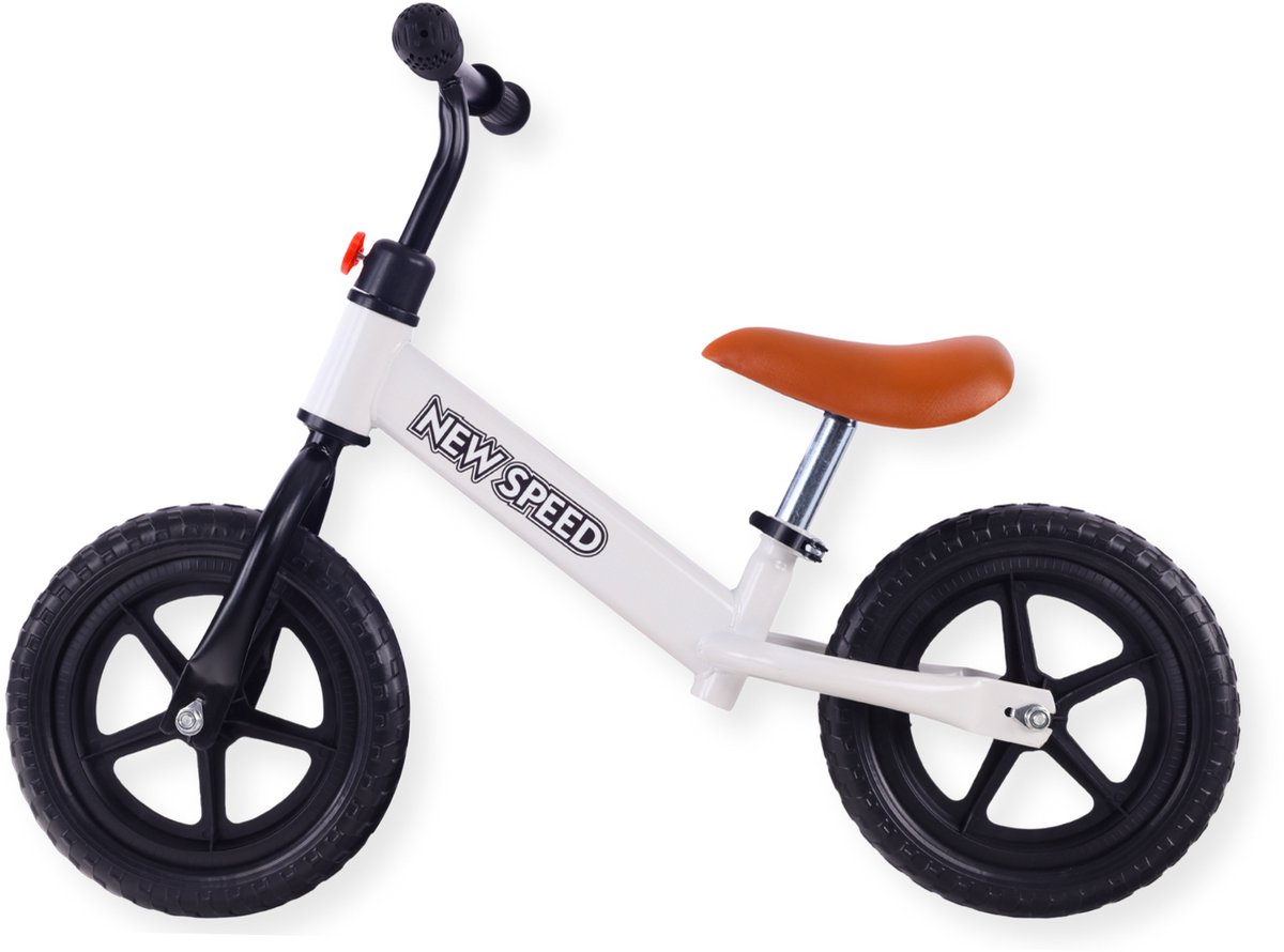 Buxibo - Loopfiets voor Kinderen - Balance Bike - New Speed ​​- Wit