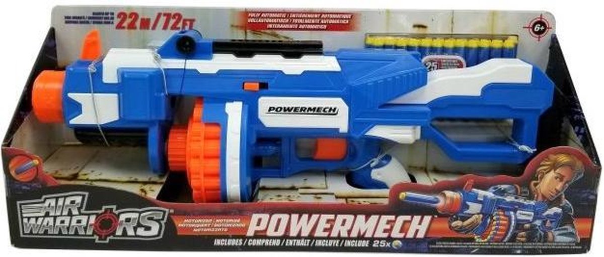 Air Warriors Powermech Automatisch Geweer - Incl. 25 Darts