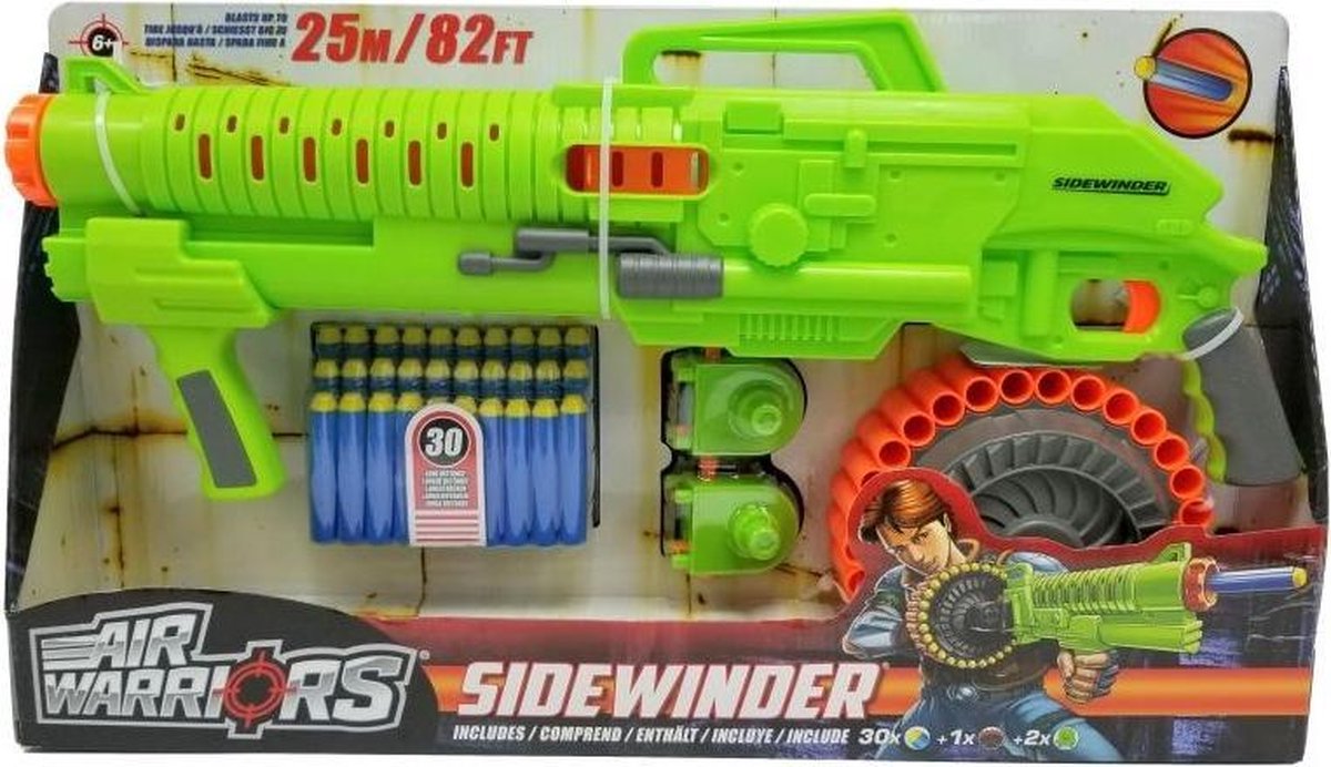 Air Warriors Sidewinder - Incl. 30 Darts