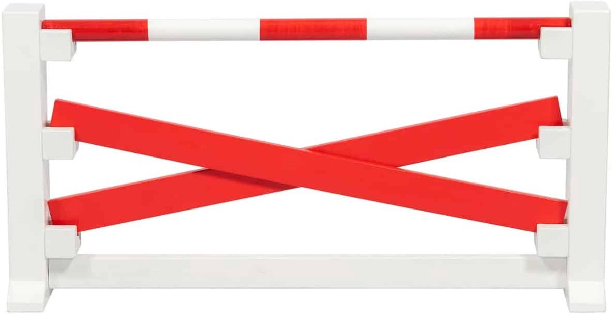 By Astrup Knuffel Paard Hindernis Gekruiste Balken Rood