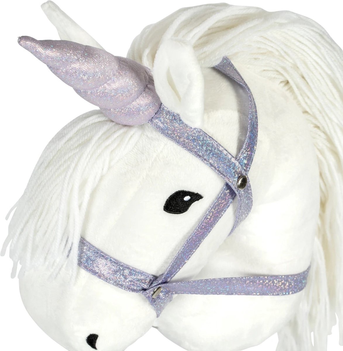 ByAstrup Eenhoorn Hoorn en Halster Glitter Lila voor Stokpaard