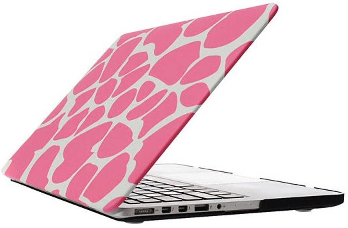 MacBook Pro Retina 13 inch cover - Dot pattern Roze