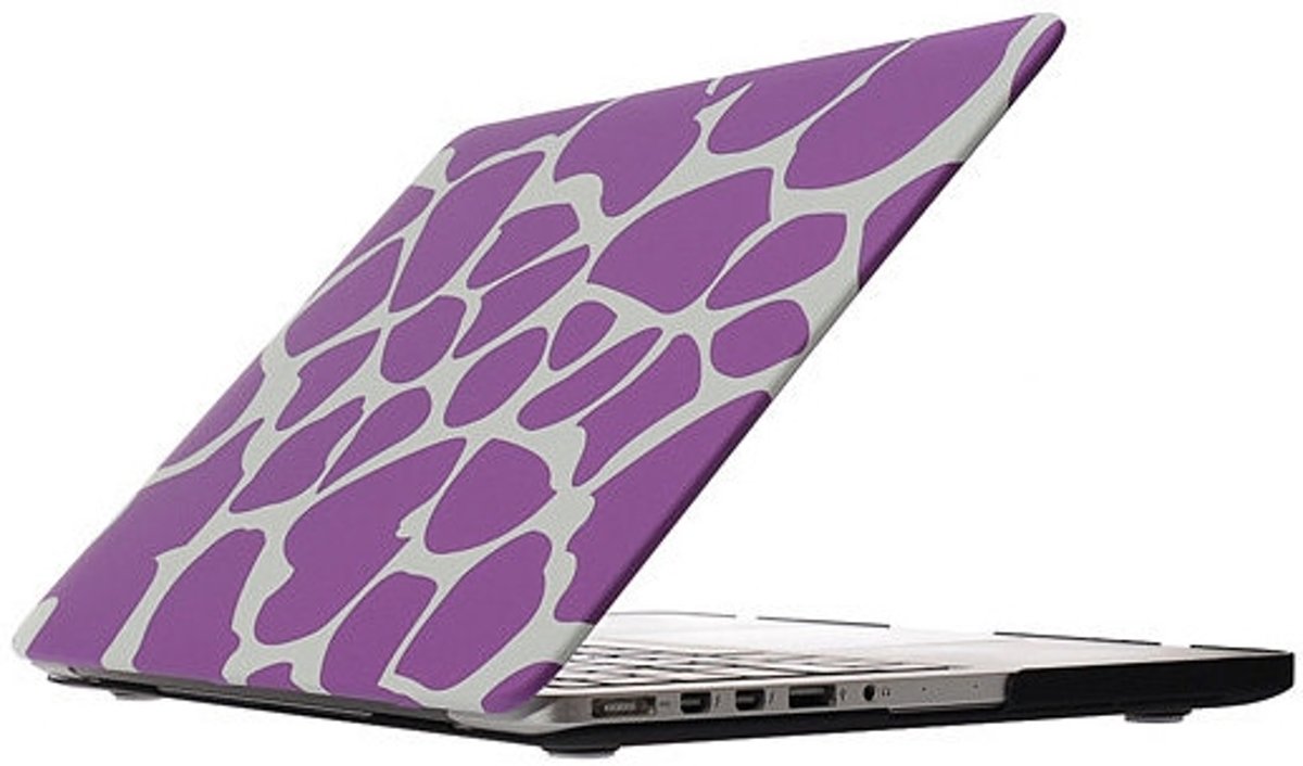 MacBook Pro Retina 15 inch cover - Dot pattern paars