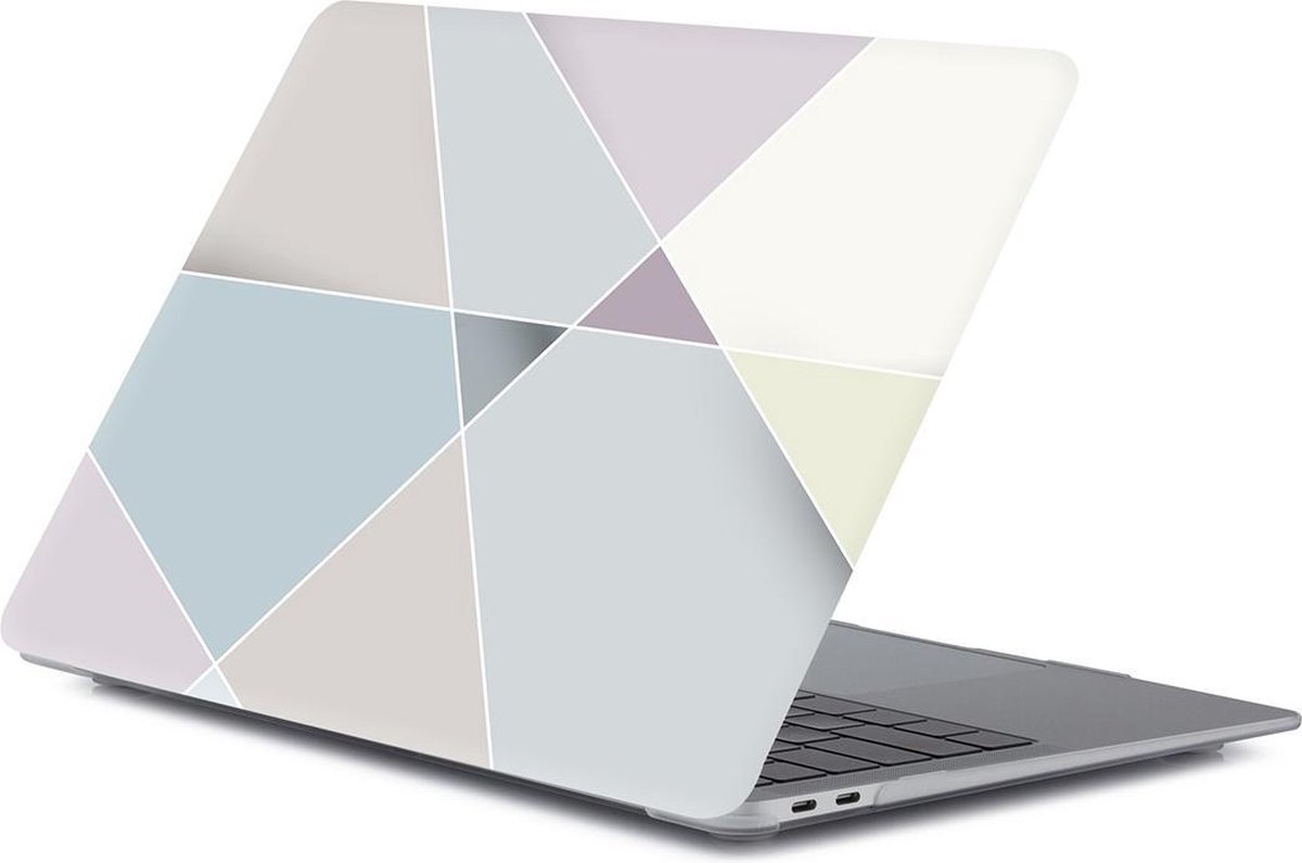 MacBook Pro touchbar 13 inch case van By Qubix - Kleur: Pastel abstract (Model: A1706, A1708 en A1989) - Hoge kwaliteit hard cover!