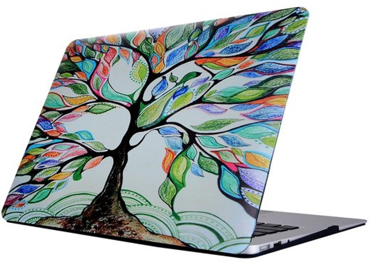 MacBook case van By Qubix - Color tree - Air 13 inch - Geschikt voor de MacBook Air 13 inch (A1369 / A1466) - Hoge kwaliteit hard cover!