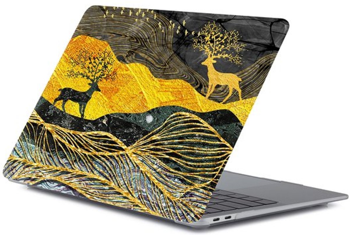 MacBook case van By Qubix - Geschikt voor MacBook Air 13 inch case 2018 - Kleur: Dieren abstract (A1932, touch id versie)