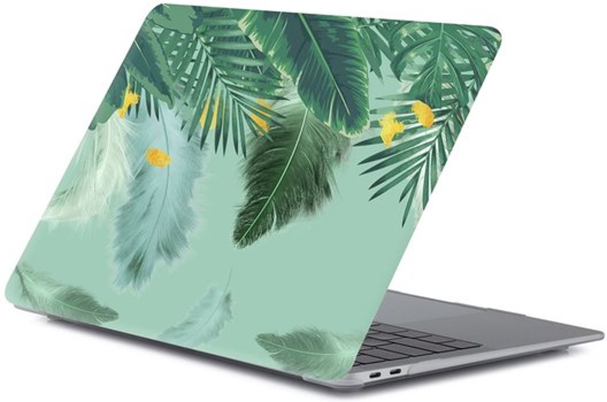 MacBook case van By Qubix - Geschikt voor MacBook Air 13 inch case 2018 - Kleur: Green Nature (A1932, touch id versie)