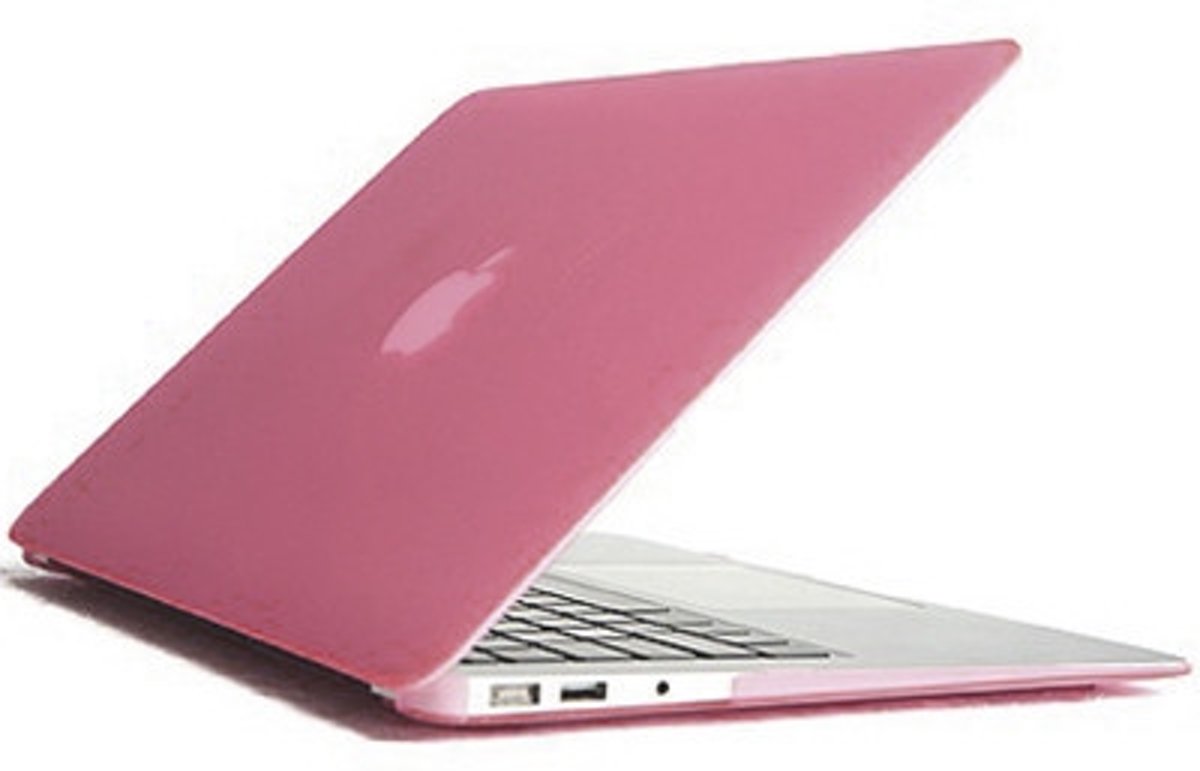 MacBook case van By Qubix - Roze - Air 13 inch - Geschikt voor de MacBook Air 13 inch (A1369 / A1466) - Hoge kwaliteit hard cover!