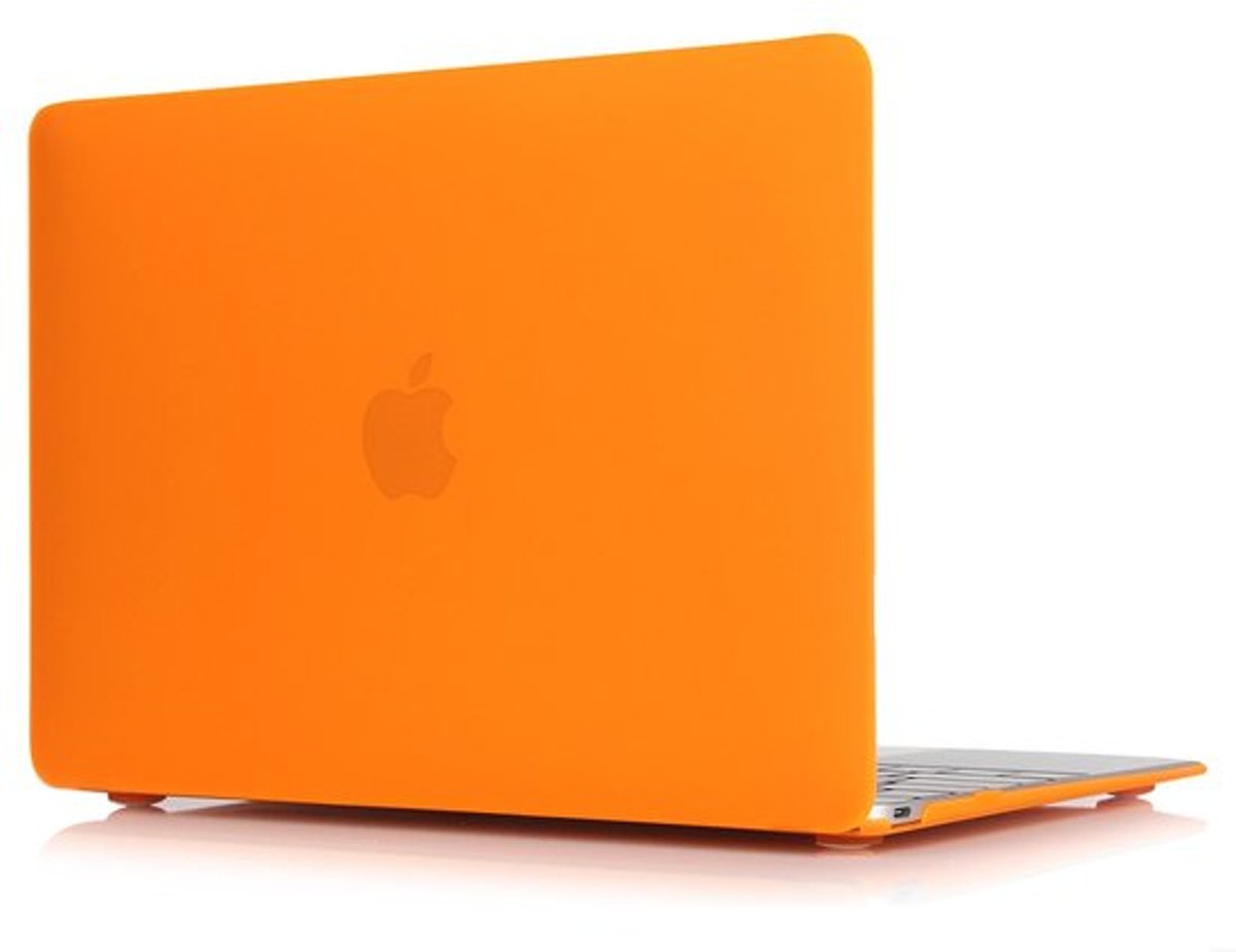 Macbook case van By Qubix - Air 13.3” - 2018, touch id versie - Oranje - Alleen geschikt voor de MacBook Air 13 inch (Model nummer: A1932) - Bescherm uw MacBook in stijl!